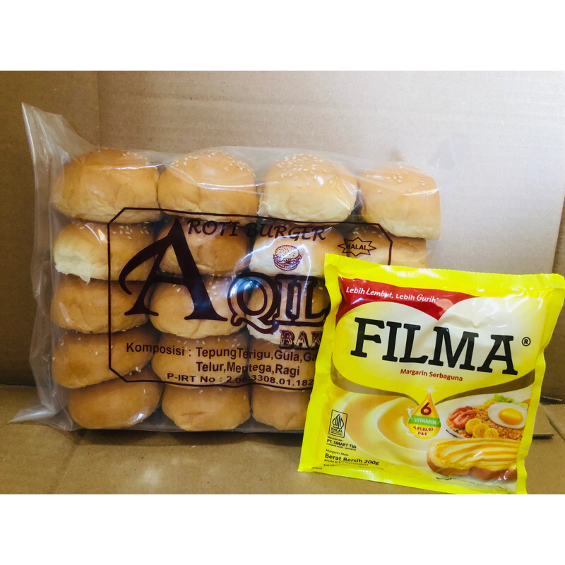 

BUNDLING ROTI BURGER MINI TABUR WIJEN 20 & MARGARIN FILMA 200gram