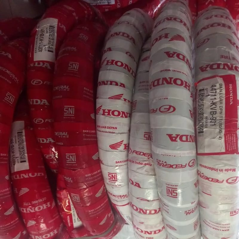BAN LUAR DEPAN BELAKANG HONDA AHM FEDERAL KVB NON TUBLES BEAT VARIO