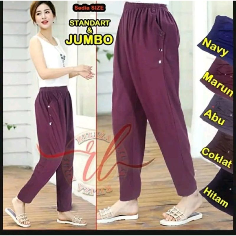 celana kolor panjang wanita harian/celana kolor panjang  ayu tingting jumbo dan standart