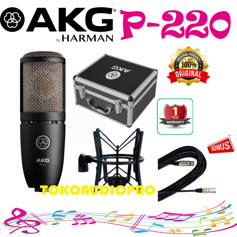 AKG P220 Large-diaphragm Condenser Microphone AKG P-220