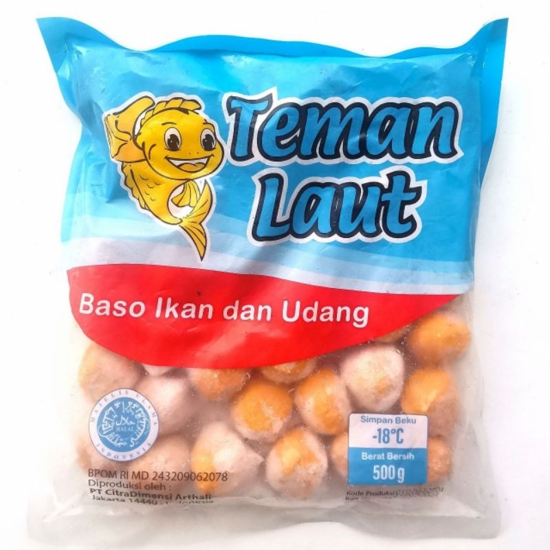 

Teman Laut Baso Ikan dan Udang 500 gr