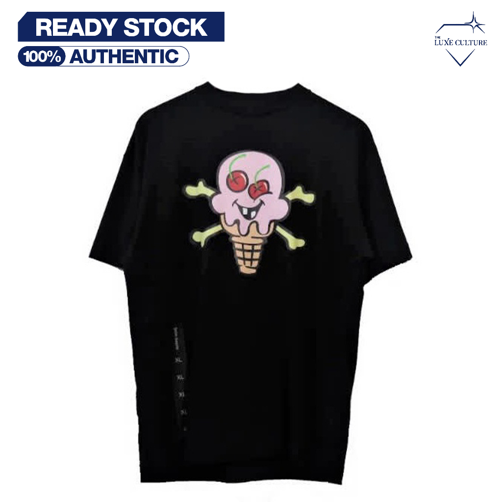 Palm Angels Ice Cream Black / Kaos Branded Original