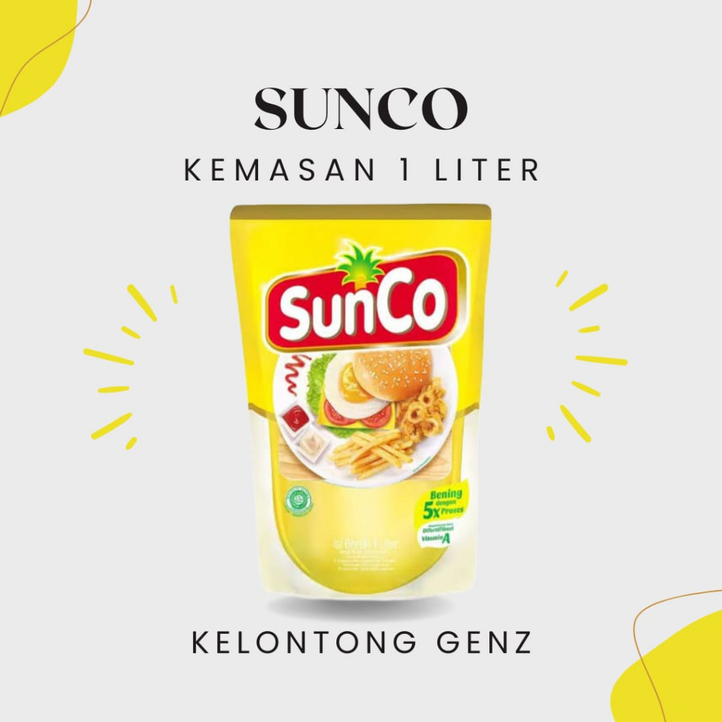 

Minyak Goreng Sawit SunCo Sunco Terbaik Premium Kemasan 1L / 1 Liter Refill Pouch