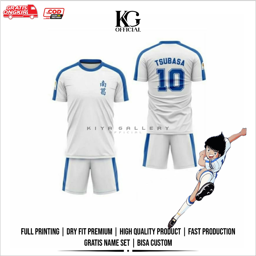 Jersey  Futsal & Football Motif VL Anime Tsubasa Ozora Full Printing