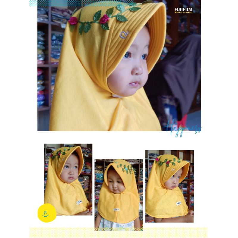 Part 2/ Hijab Anak Pet Mahkota/ Hijab Naybila/ Hijab Bunga