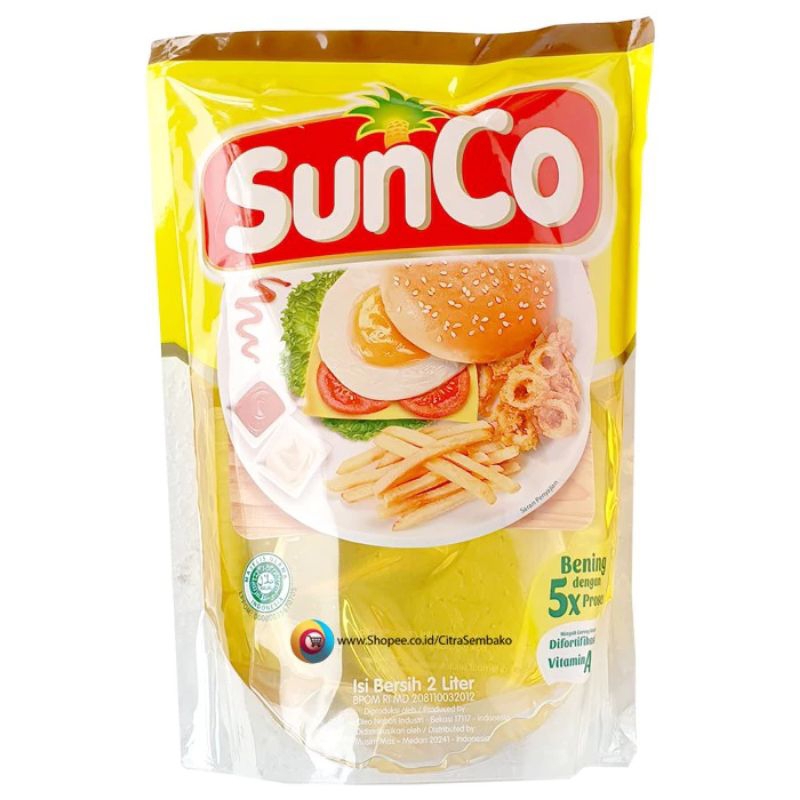 

SunCo Minyak Goreng Refill 2Lt Murah