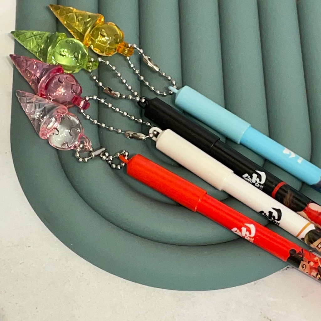 

Pulpen Gel Gantungan Es Krim Batang Anime - bolpoin standard pena karakter tinta cair lucu korea bagus tebal hitam