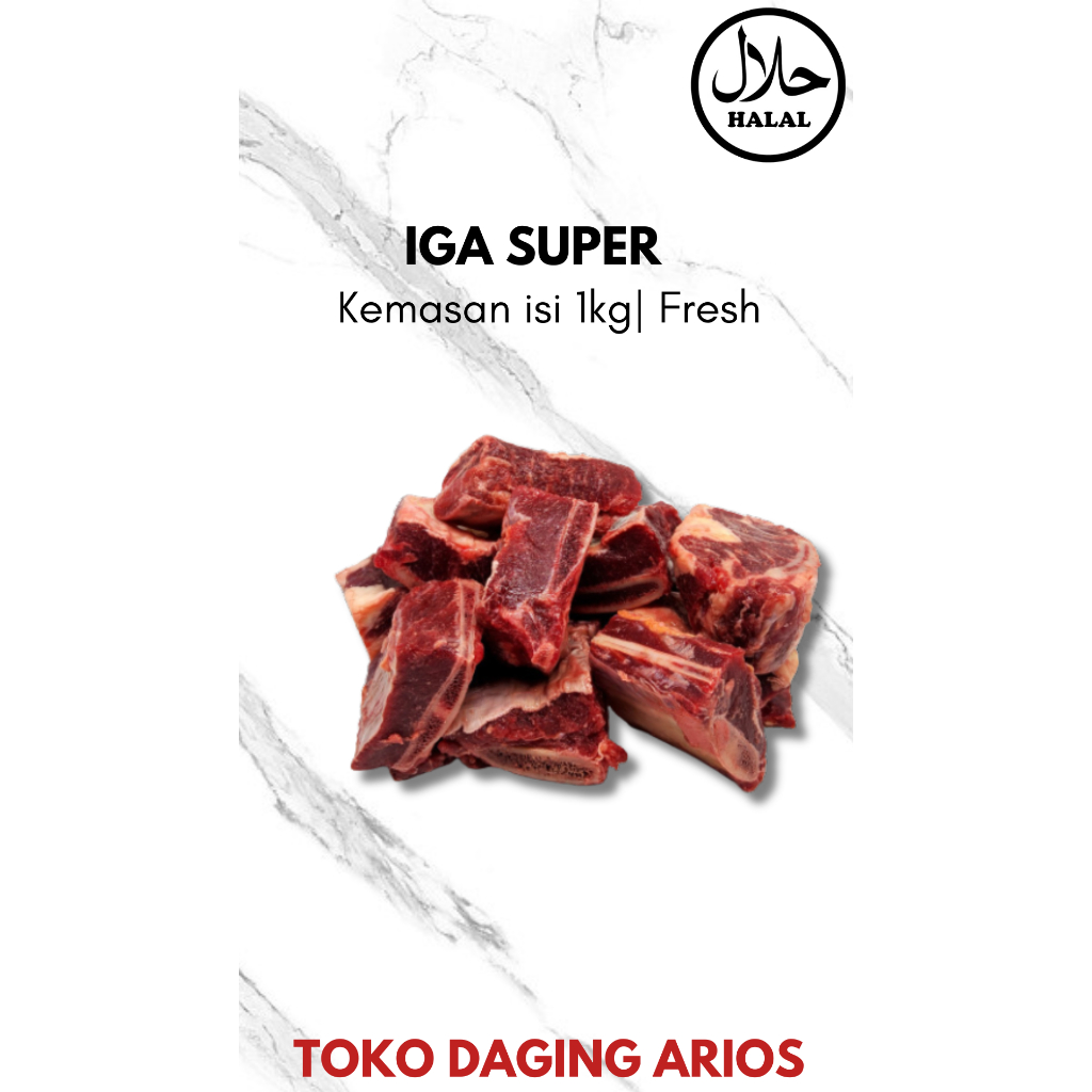 

Iga Super 1kg Daging Sapi Segar dan Berkualitas