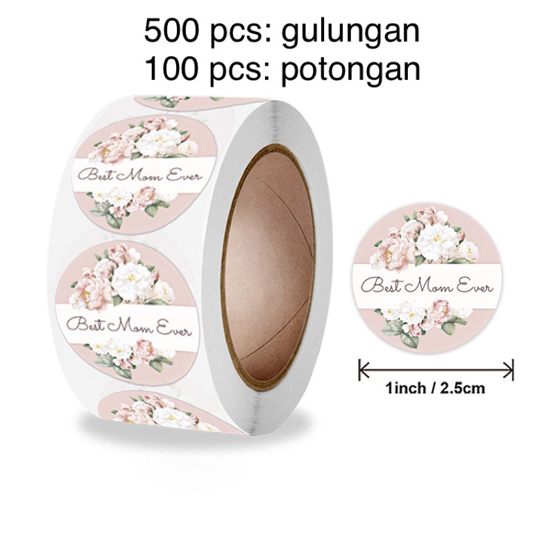 

stiker label hari ibu utk hiasan cake, kado, kartu, dab