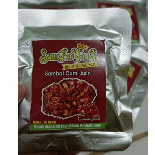 

Sambal Saset paket Bundling isi 10pcs Sambal Cakalang ayam suwir geprek trasi Korek Madura Teri Medan Bawang Gemoy