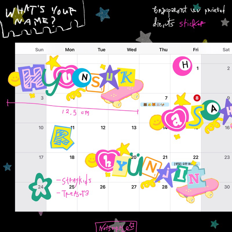 

notsouffle - name: stray kids treasure sticker