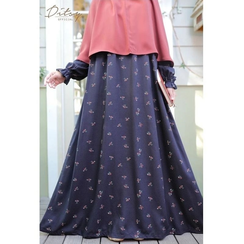 Ditsy September-Gamis katun-Epione Black XS-Scratch Dustypink XS-Monstera Navy M-Florin Crepe L-Addi