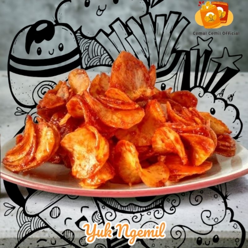 

Cemal Cemil Keripik Singkong Spicy and Crispy