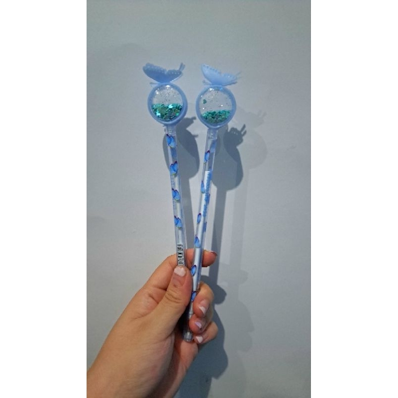 

Pena Cute Karakter Kupu-Kupu Payet Gliter Bunny Lucu Black Ink Gel Pulpen Murah Gel Bolpen Gel