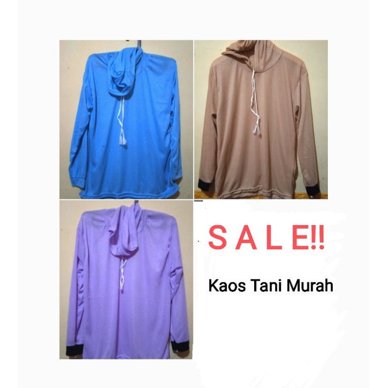 Kaos Tani kupluk Murah, Grosir Kaos tani polos tanpa sablon