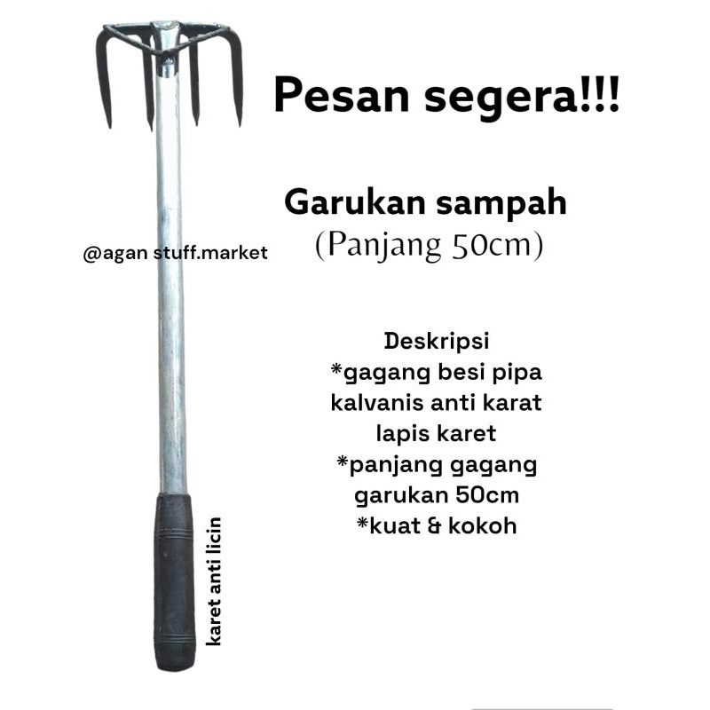 Garukan sampah/garukan got alat berkebun