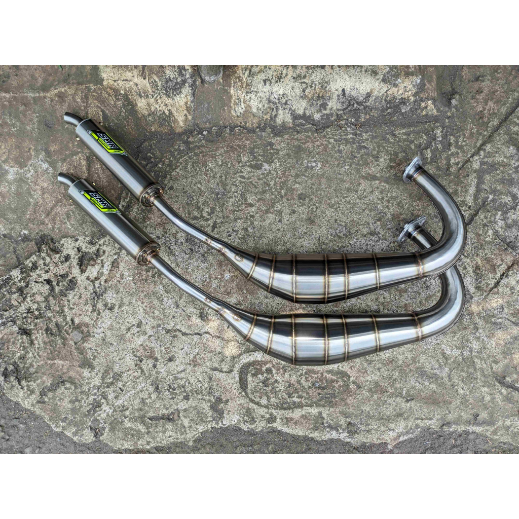 Knalpot RX King PDK Scorpio SMR Jogja Full Stenlis Leher Plipit