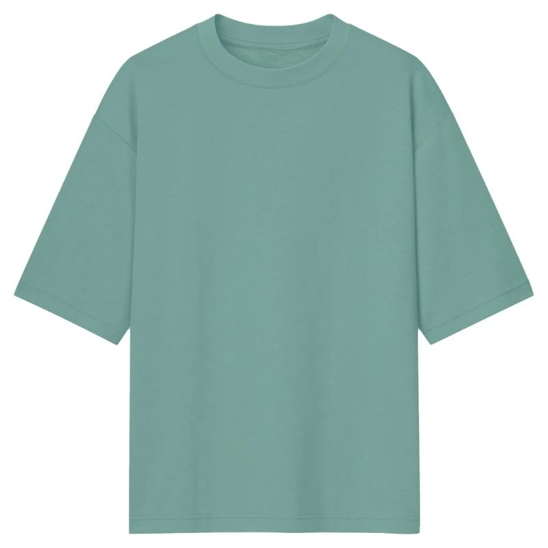 Kaos Polos Oversize Hijau Mint