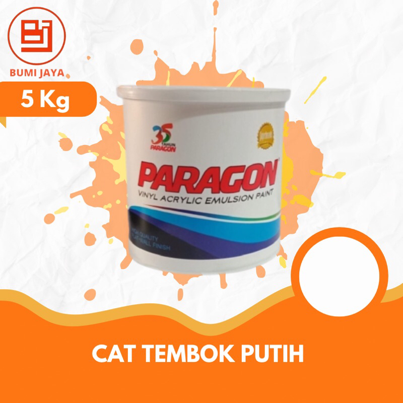 Cat tembok Paragon warna PUTIH 5kg