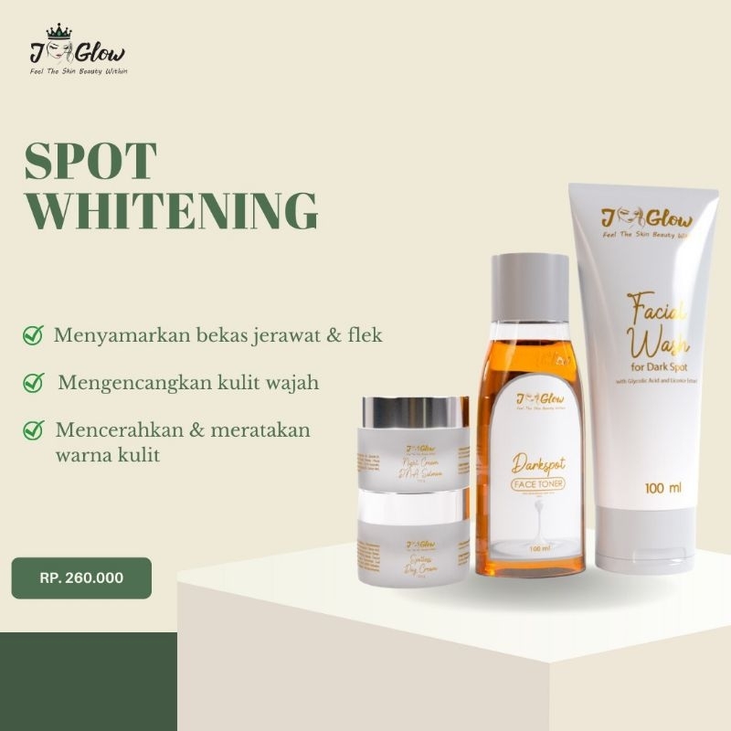 JGLOW SKINCARE PAKET FLEK / JGLOW SKINCARE / CANTIK JGLOW / JGLOWBEAUTYCARE  / SKINCARE BPOM / JGLOW