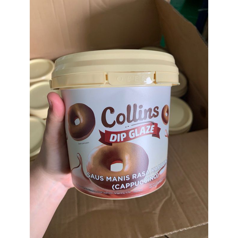 

Collins Dip Glaze - 1KG rasa Cappucino