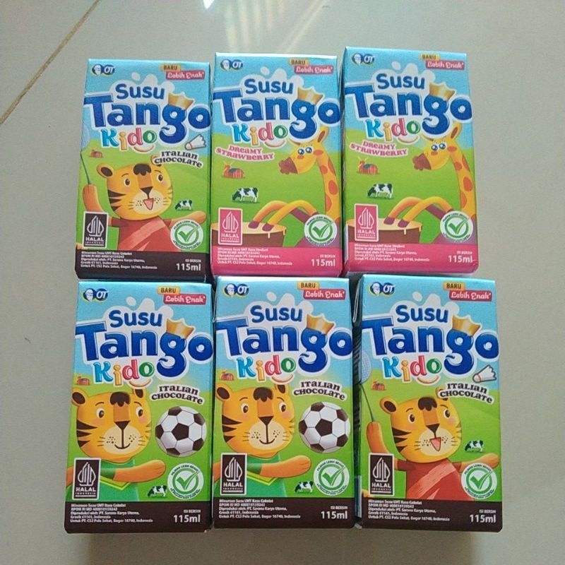 

susu tango sepaket isi 6 coklat & stroberi