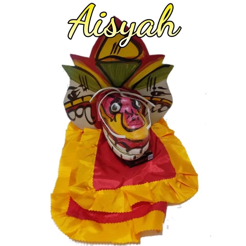 mainan anak barongan caplok caplokan besar kecil kain panjang