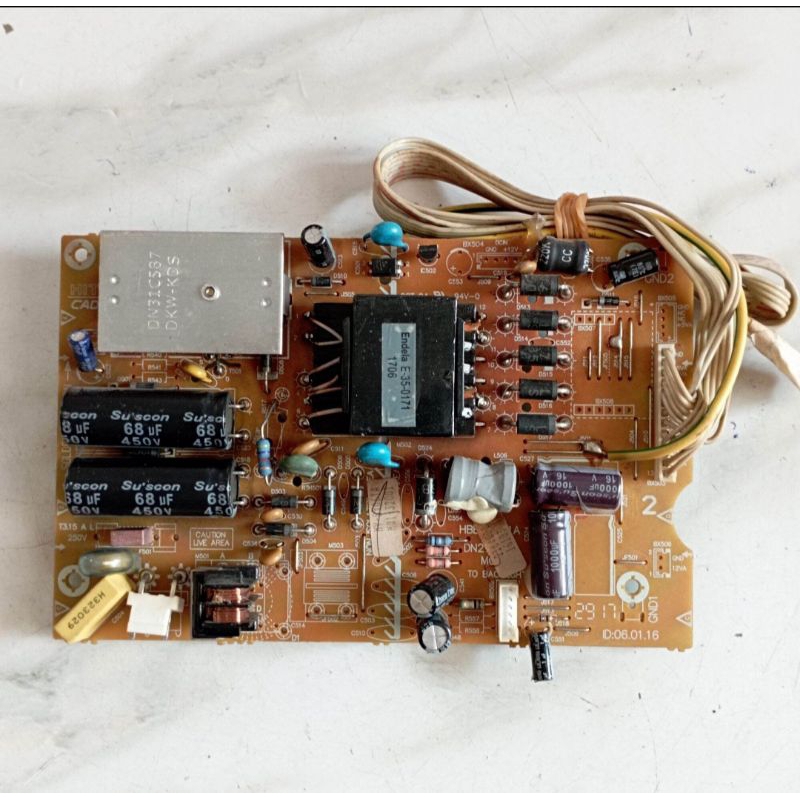 PSU POWER SUPPLY REGURATOR MESIN TV POLYTRON PLD32T7511/PLD 32T7511