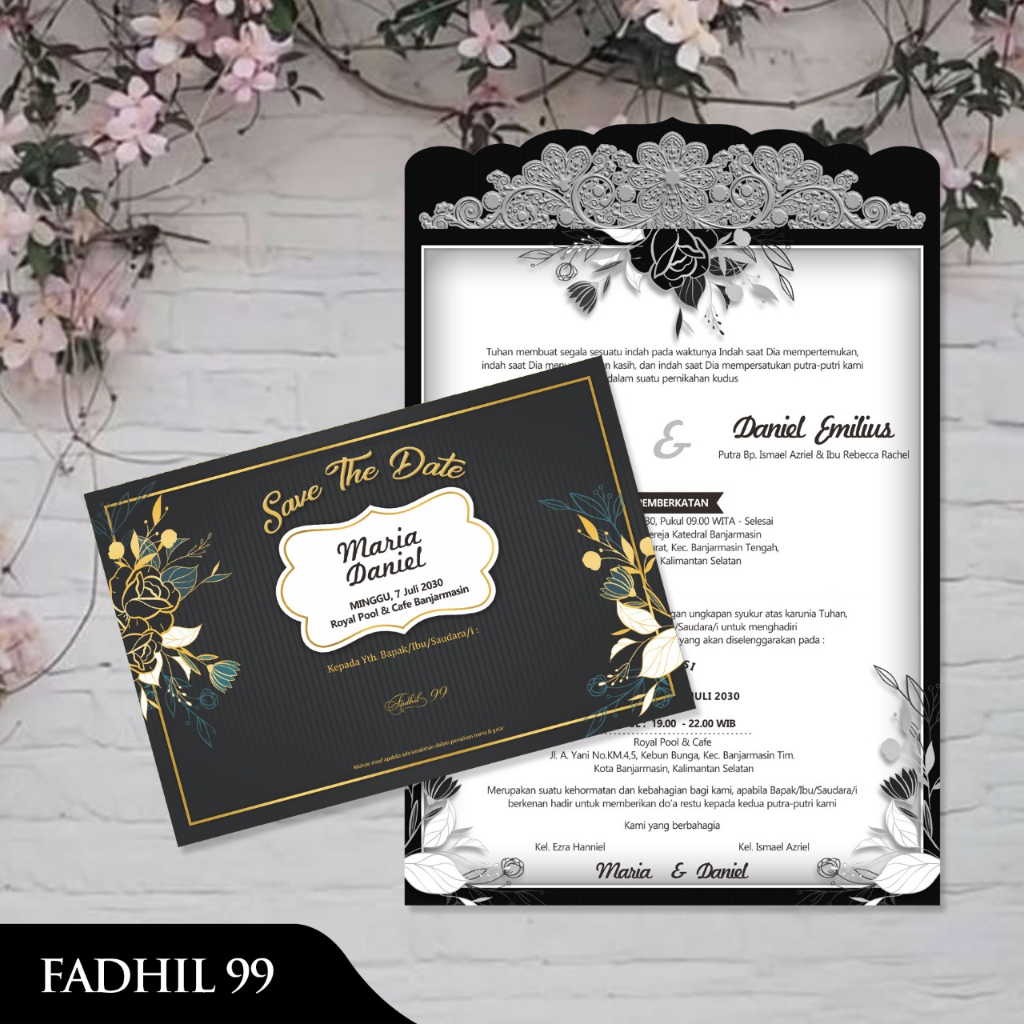 Blangko undangan atau kertas undangan pernikahan bisa untuk khitan merek FADHIL 99 dengan bahan kert