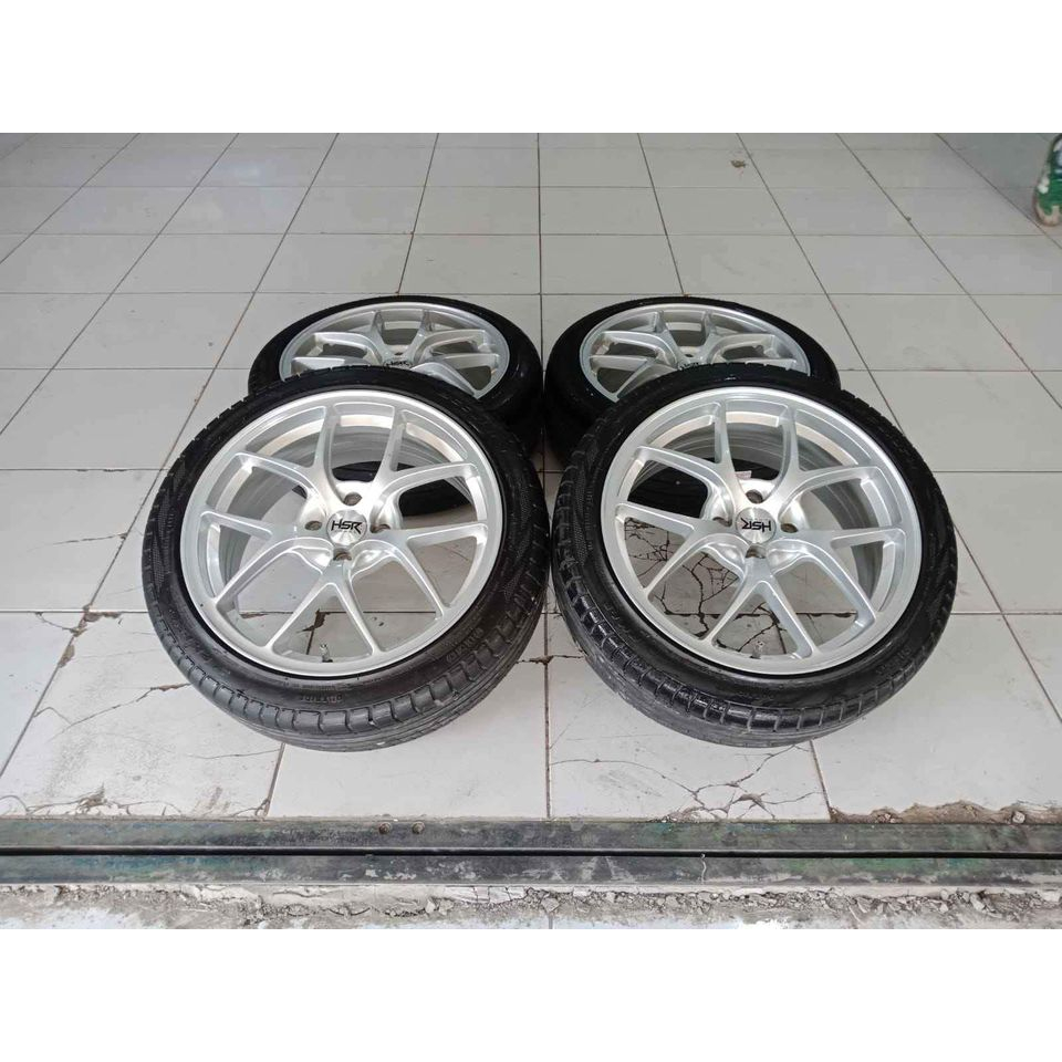 VELG MOBIL BEKAS HSR WURZBURG R17 LEBAR 7 PCD 4X100 + BAN 205 45 R17