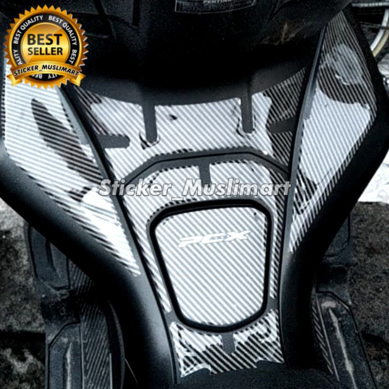 TANKPAD  PCX 150 TIMBUL MOTIF CARBON warna variasi banyak pilihan