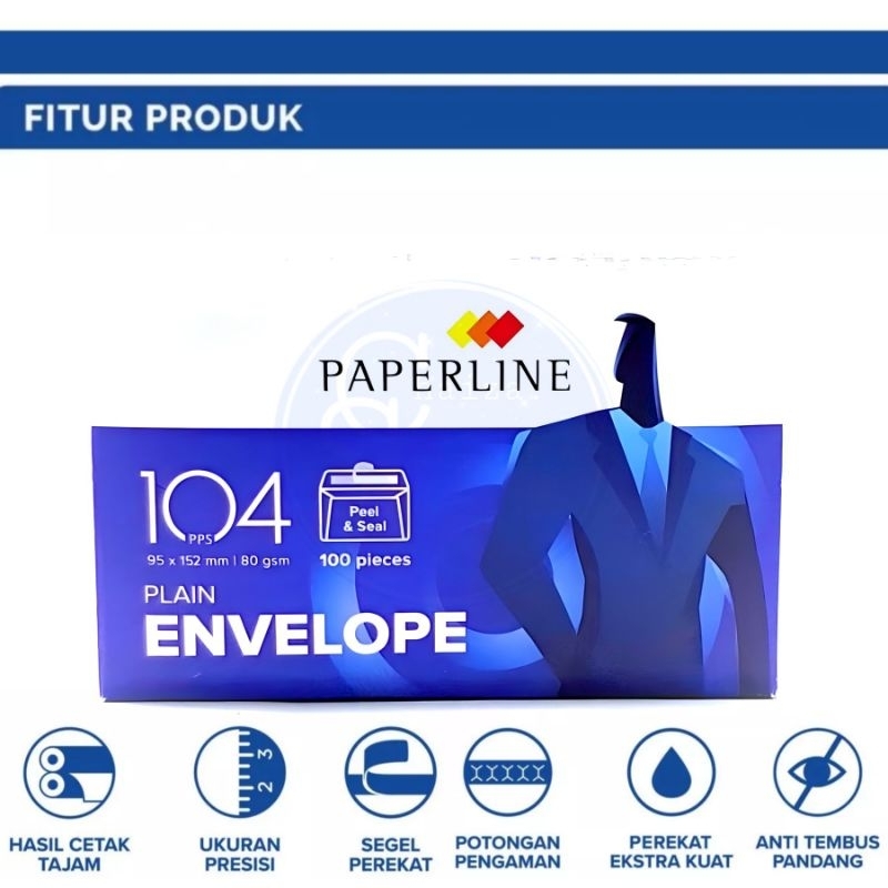 

Amplop PAPERLINE 104 ( 100 Lbar)