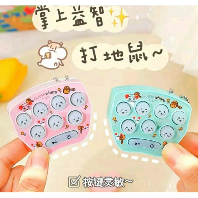 Mainan Tekan Hamster Lampu & Music
