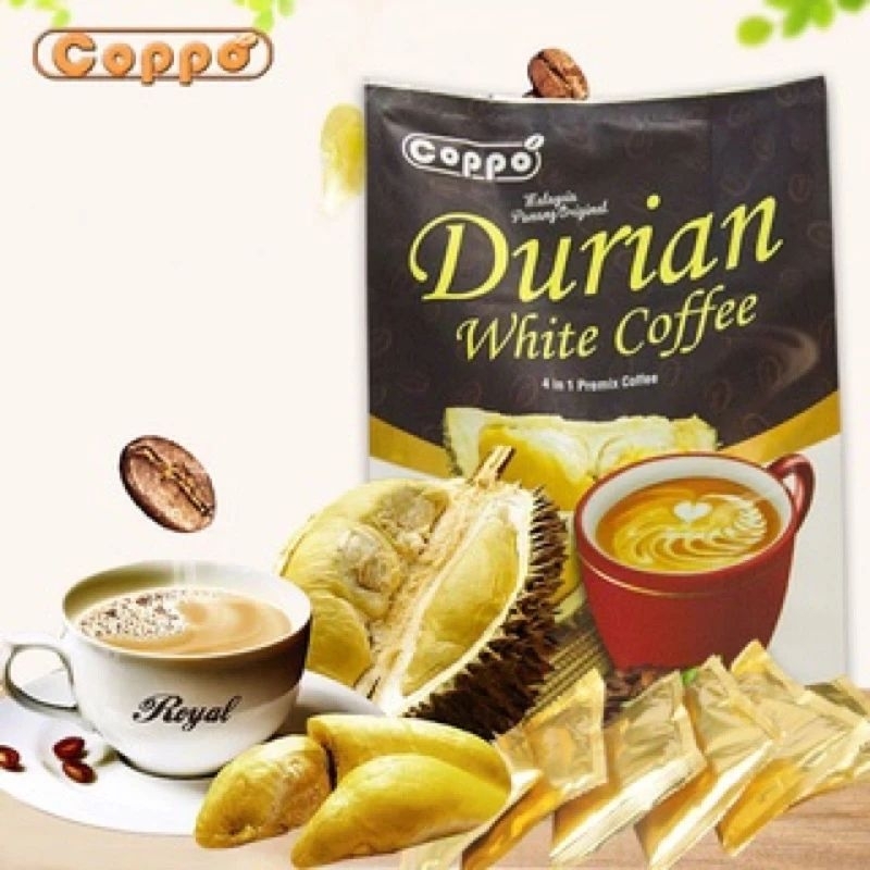 

12 saset coppo durian white coffee malaysia