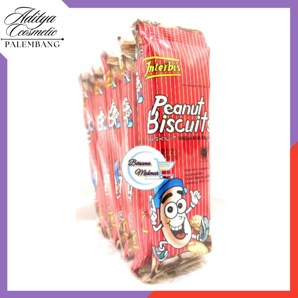 

INTERBIS PEANUT CRACKERS BISCUIT RENTENGAN 1 pack isi 10 pcs