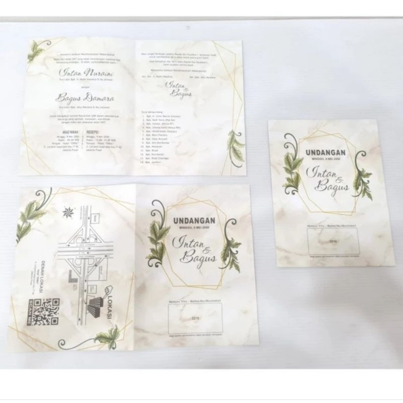 ERBA 2210 Blangko Undangan Era Baru Pernikahan Nikah