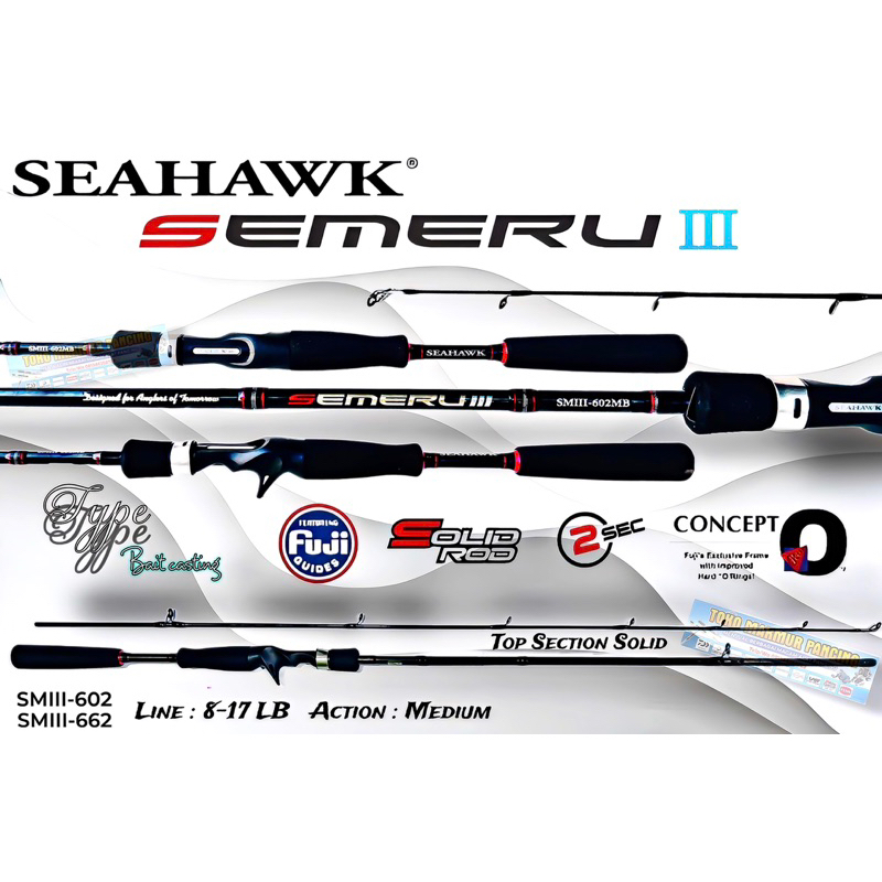 Joran BC Seahawk Semeru III 602 / 662 (Fuji) & (Solid)
