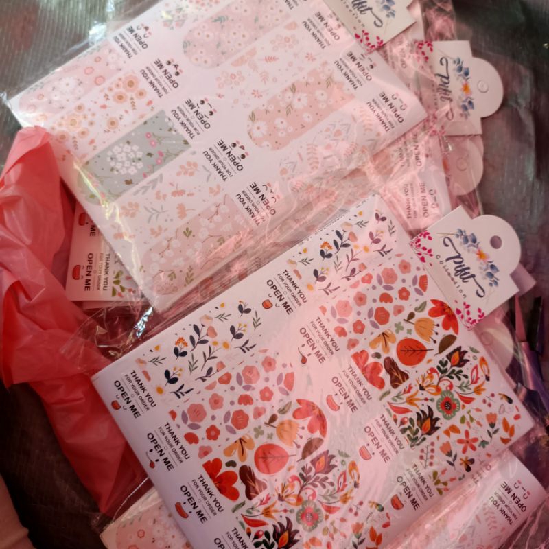 

100pcs sticker label | thanks card panjang