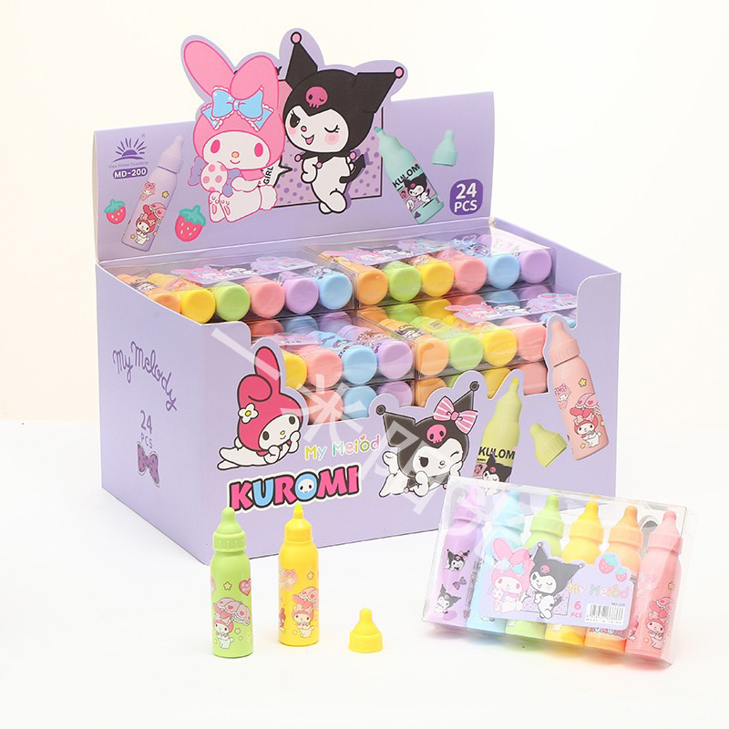 

D3W! Stabilo/Highlighter Sanrio 6 Warna Botol Dot Cciyl.Wear