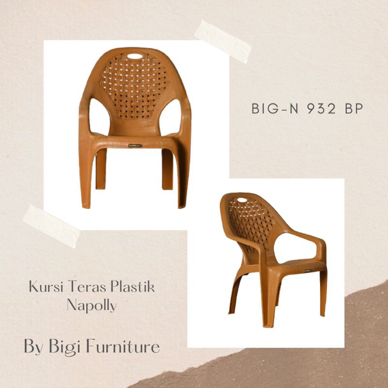 Kursi Teras Plastik Napolly BIG N 932 BP By Gojek/Grab