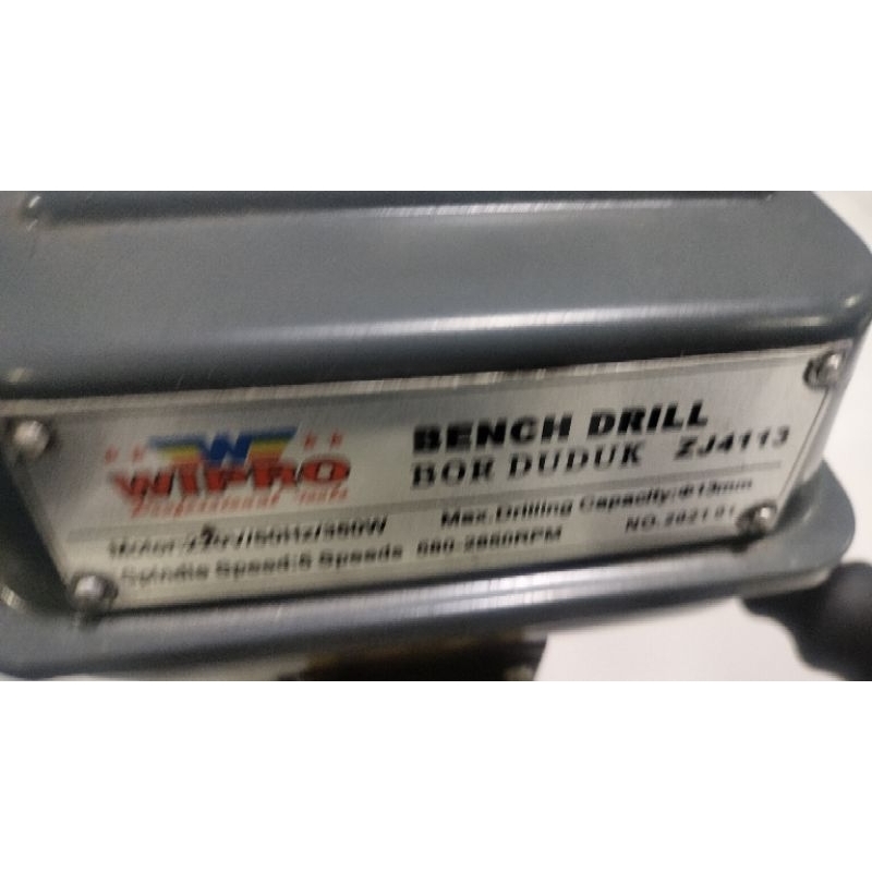 Mesin Bor Duduk 13mm Wipro ZJ4113