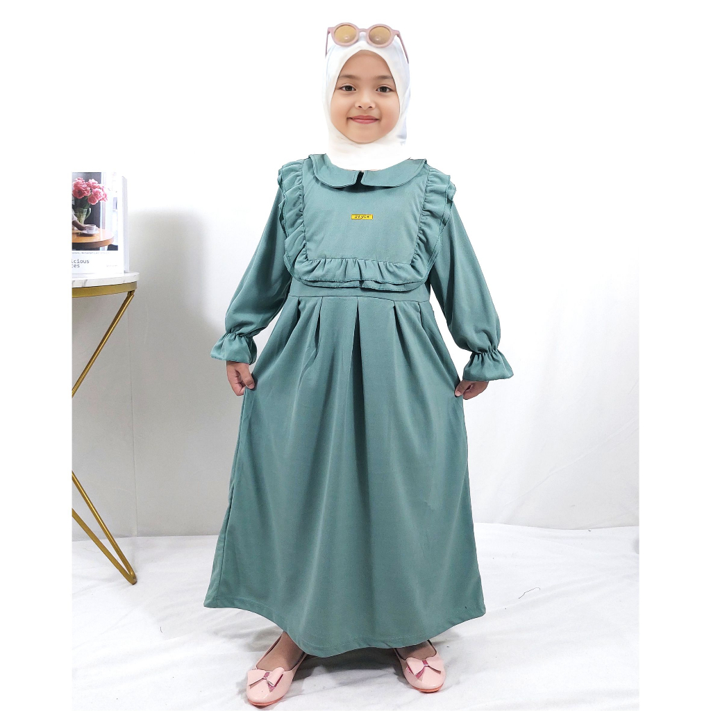 CKids Gamis Anak Muslimah Polos Alena