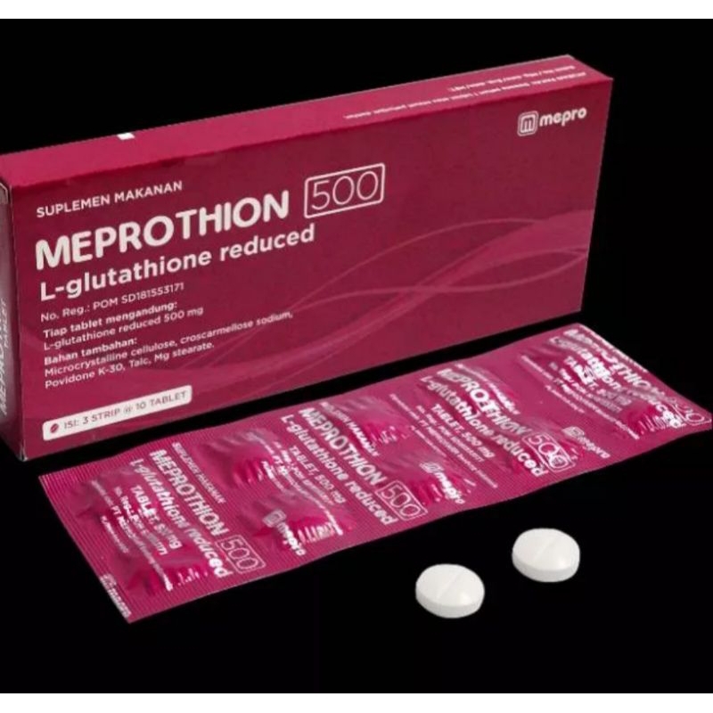 Meprothion 500mg, 30Tablet, Suplemen Kecantikan Kulit