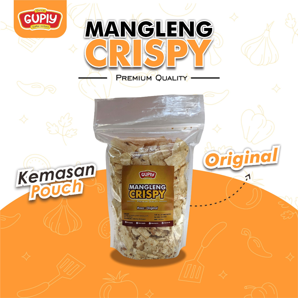 

Mangleng Crispy Dapur Gupiy - Mangleng Gurih - Mangleng - Cemilan - kemasan pouch [ Mangleng Rasa Original ]