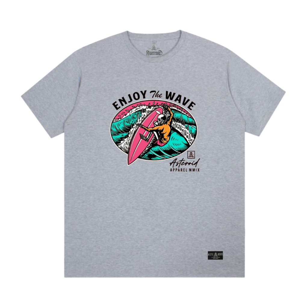 Kaos Distro Pria Wanita Enjoy The Wave - Asteroid Tshirt