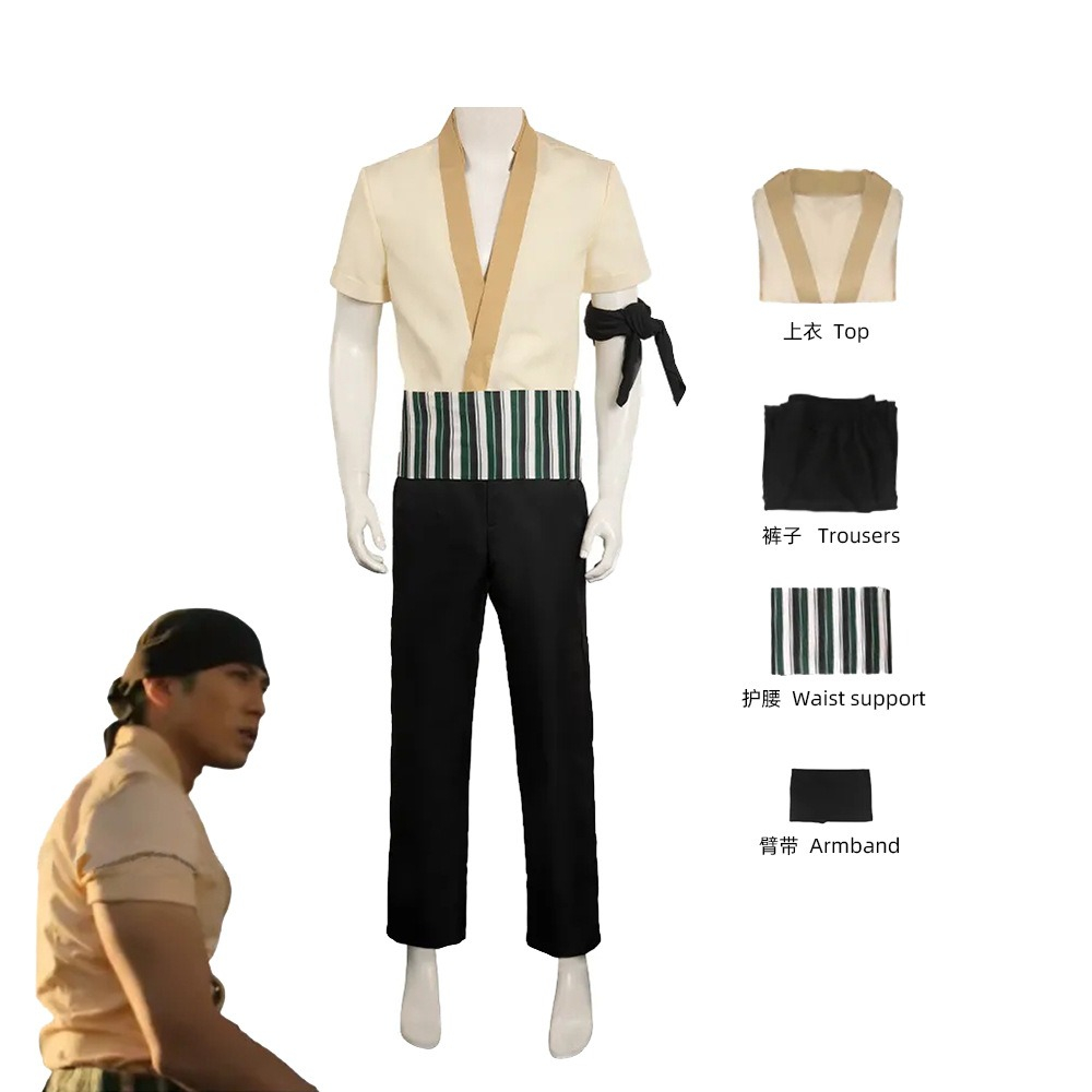 Live Action Baju Costume Zoro Kimono