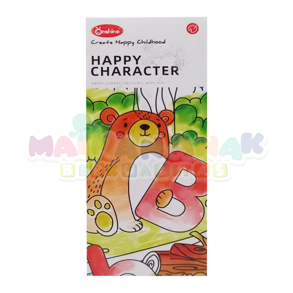 

Onshine Happy Character Buku Mewarnai Praktis Termasuk Paint Watercolor dan Kuas Painting Book