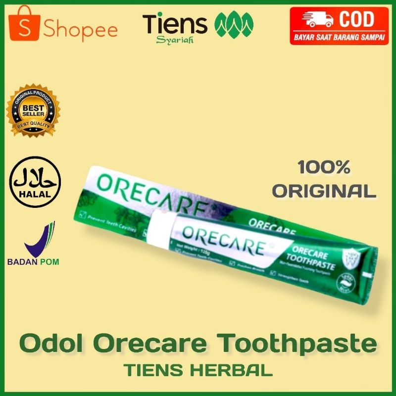 paket Odol Tiens Toothpaste Orecare Original, 100% gigi menjadi putih Alami