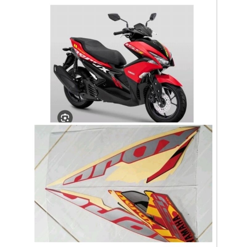 Striping Stiker Yamaha Aerox 155 2020 Merah Original