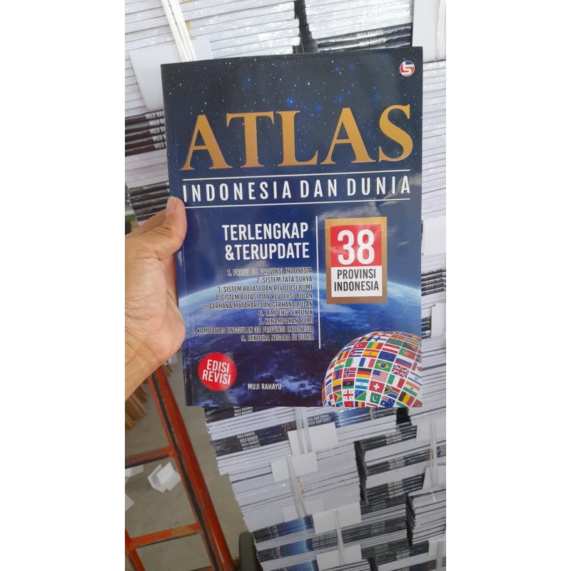 BUKU ATLAS INDONESIA DAN DUNIA TERLENGKAP & DAN TERUPDATE